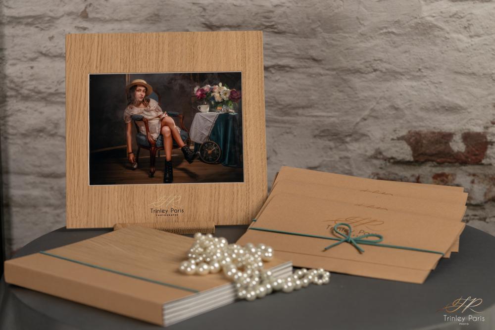 Collection passepartout bois, livre à poser et tirages